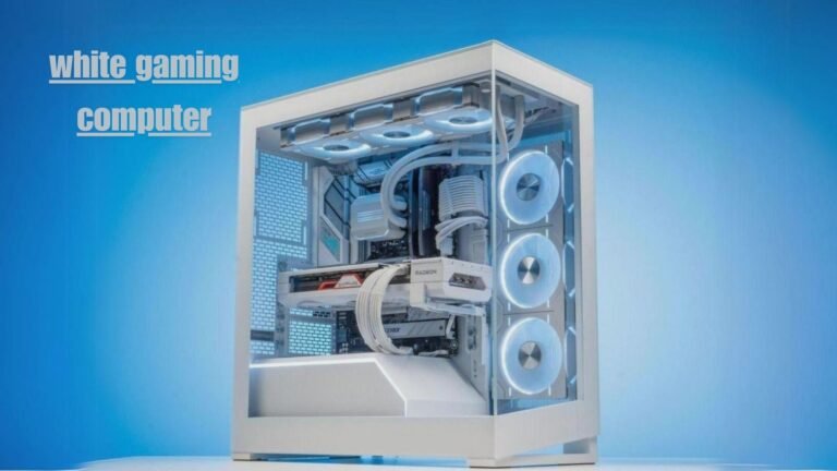 white gaming computer