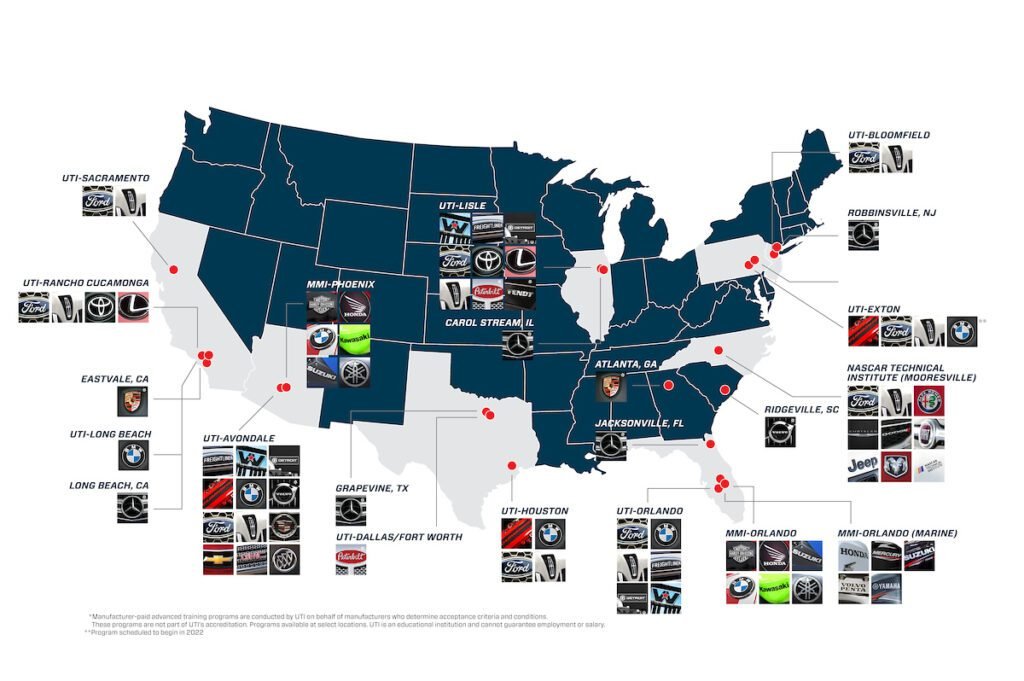 uti campus locations